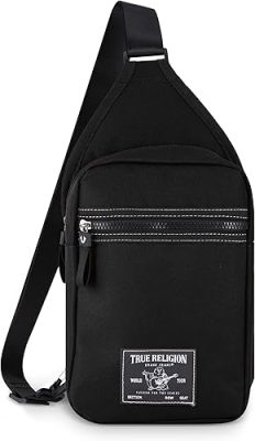 True Religion Crossbody Bag Men – Casual Shoulder Sling Bag for Men, Small Travel Men’s Crossbody